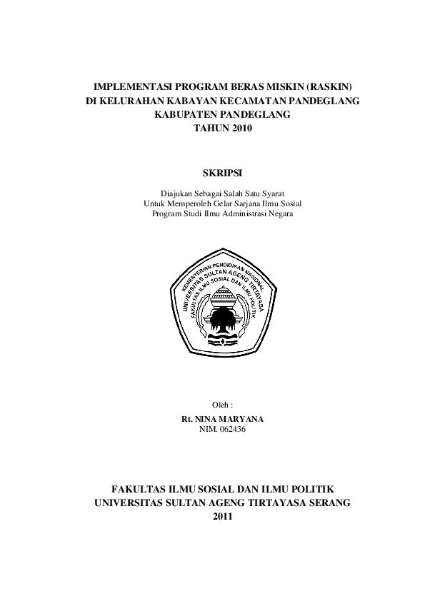 Judul Skripsi Hukum Tata Negara Tentang Desa Ide Judul