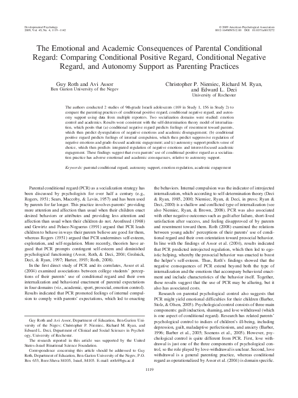 Examples of unconditional positive regard picture