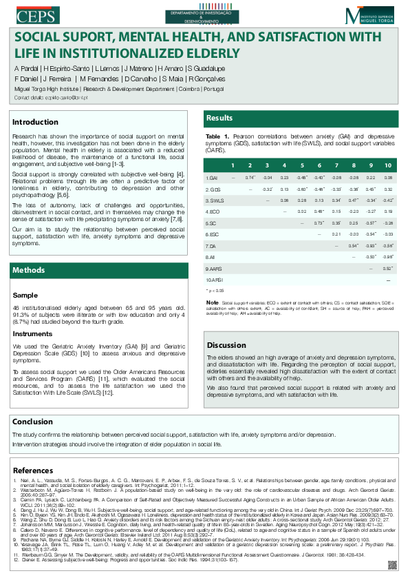 (PDF) Social suport, mental health, and satisfaction with life in ...