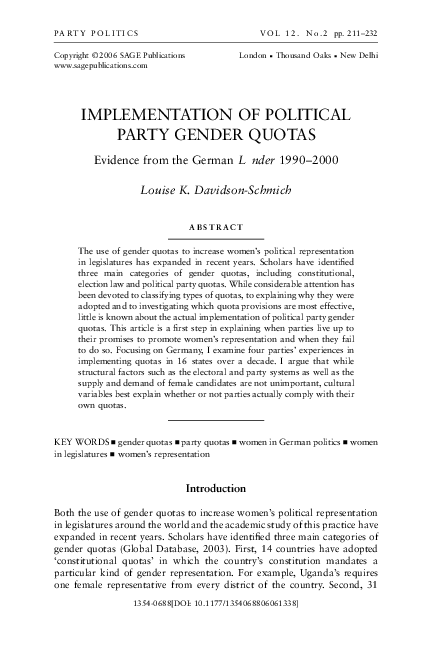 What is quota system in government picture