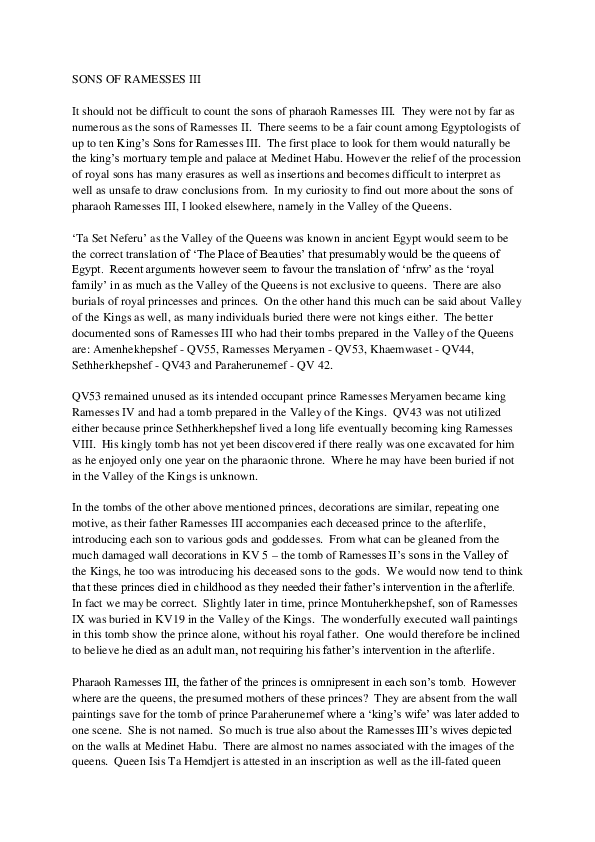 What did ramses ii look like image