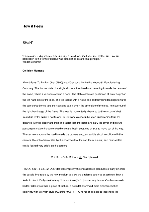 (PDF) 'How it Feels', Bruce Imogen Tyler et al. Bruce