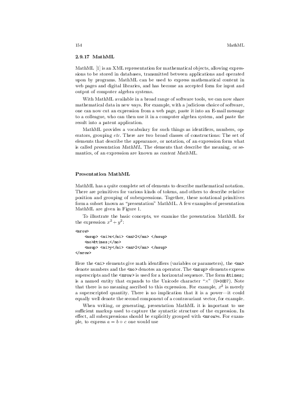 (PDF) MathML