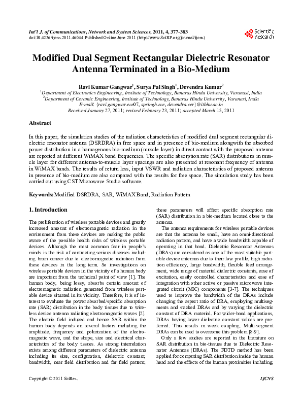 (PDF) Wideband dual segment rectangular dielectric resonator antenna ...