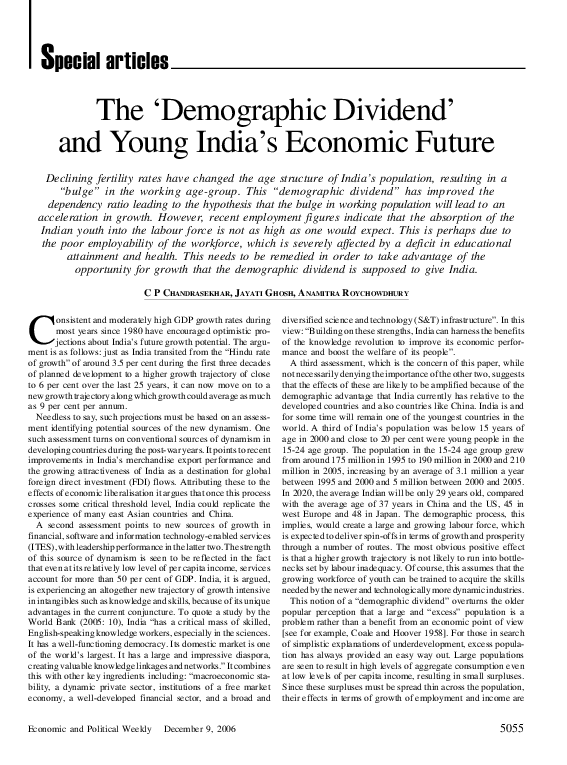 Demographic dividend definition image