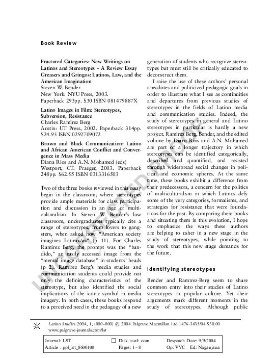 Argumentative essay on stereotypes image