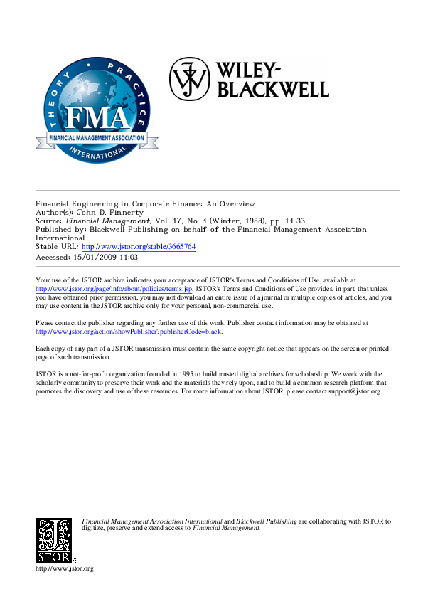 Corporate Financial Management Pdf
