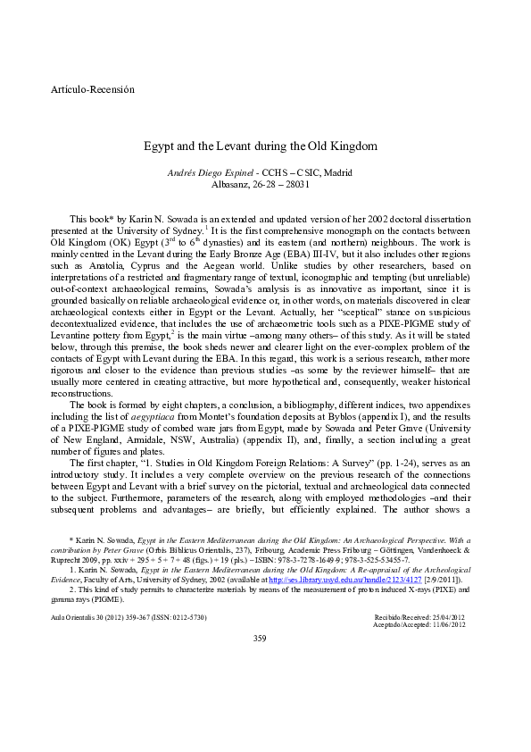 Egypt and the Levant, vol. VIII (1998) main image 0