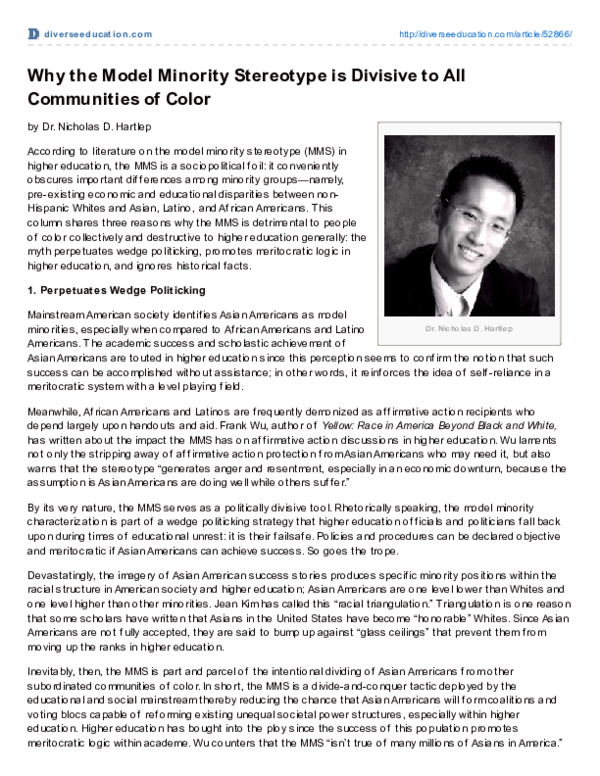 Model minority essay 04 picture