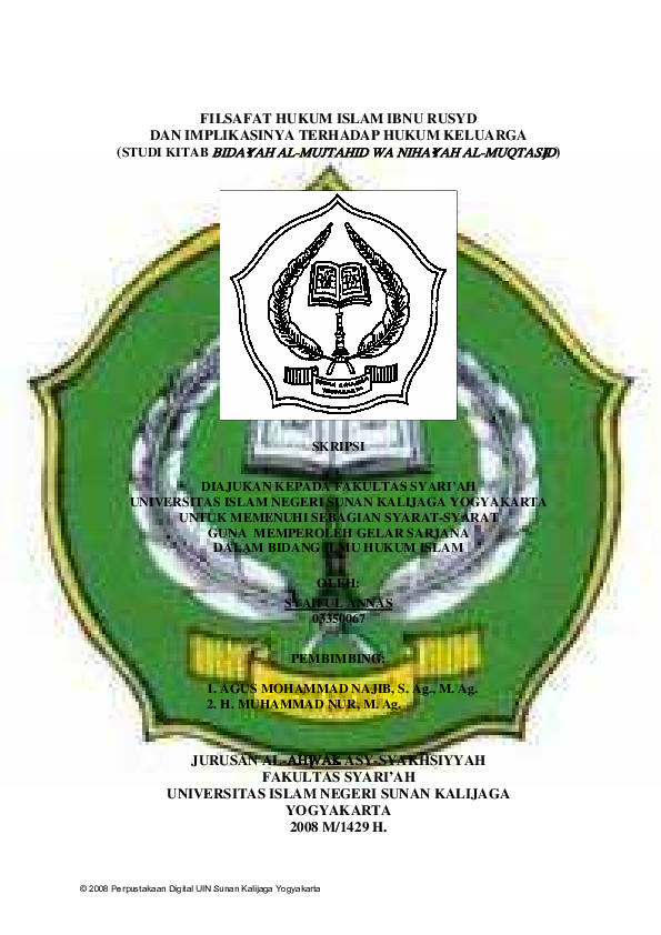 Judul Skripsi Hukum Keluarga Islam Pdf Ide Judul Skripsi