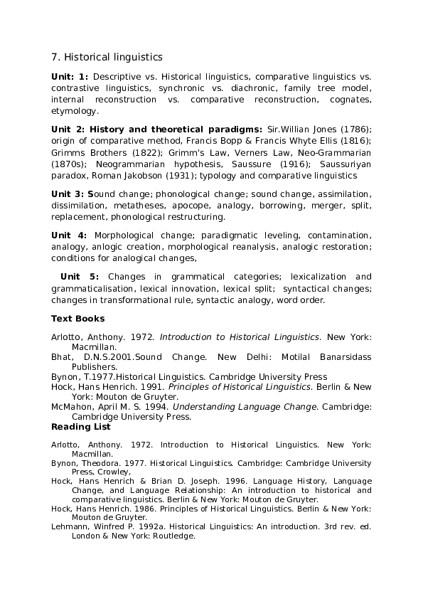 (DOC) Historical linguistics P Sreekumar Academia.edu