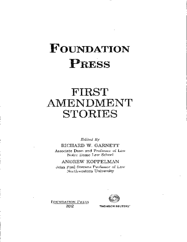 (PDF) The Story of West Virginia State Board of Education v.