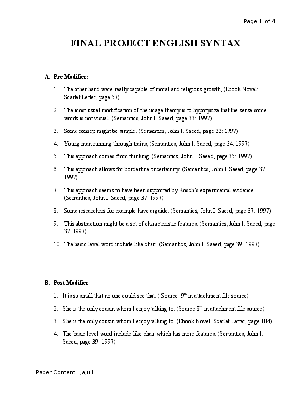 Doc Makalah Syntax Ja Juli Academia Edu