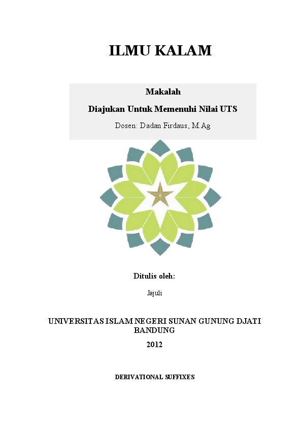 Doc Makalah Derivational Suffixes Ja Juli Academia Edu