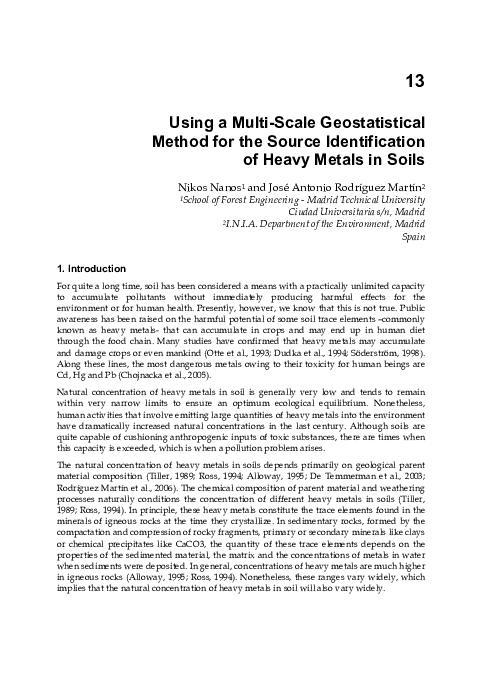 (PDF) GEOCHEMISTRY – EARTH'S SYSTEM PROCESSES. Cap.13: Using a Multi ...
