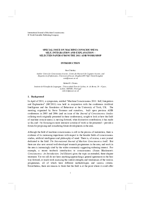 Consciousness susan blackmore picture