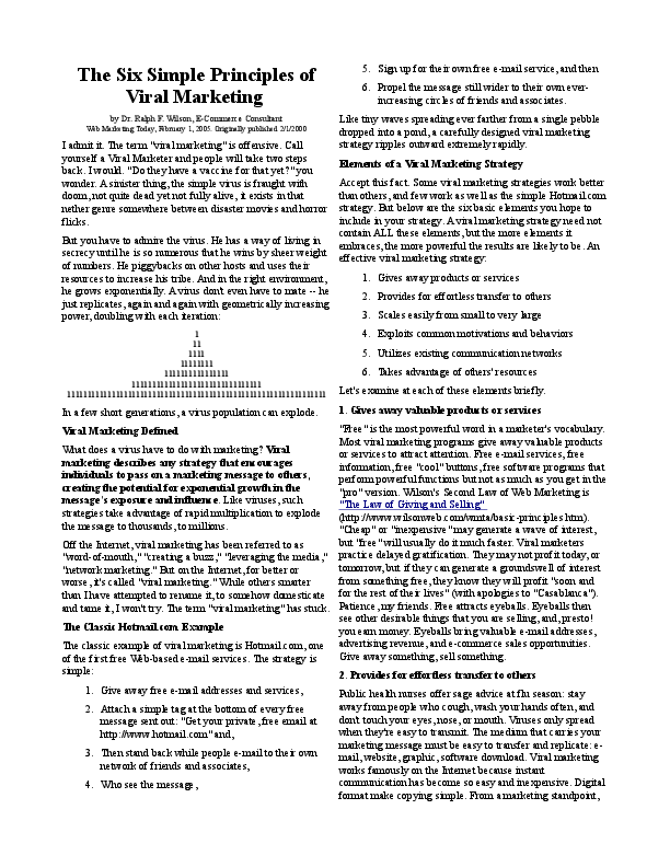 Viral marketing ads image