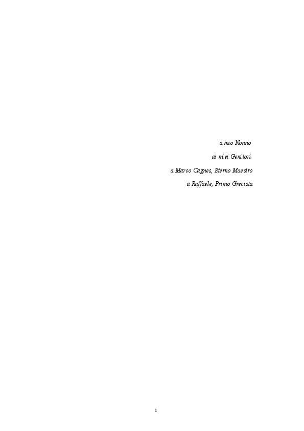 (PDF) Ricerche su Dioniso e sulle origini della ΤΡΑΓΩΙΔΙΑ (2010) [Bachelor's thesis]
