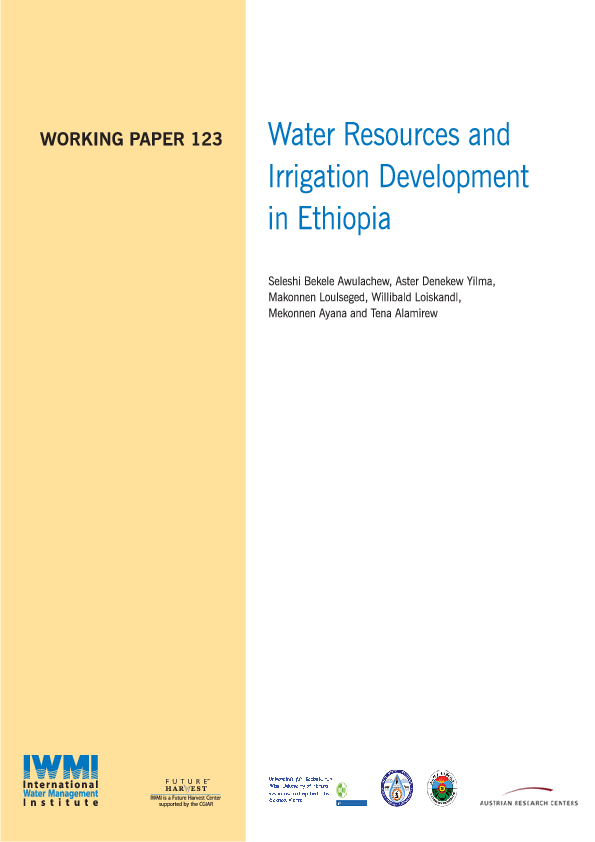 (PDF) Water Resources and Irrigation Development in Ethiopia Tena Alamirew Academia.edu