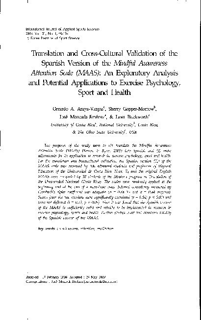 (PDF) Translation and Goss-Cultural Validation of the Spanish Version ...