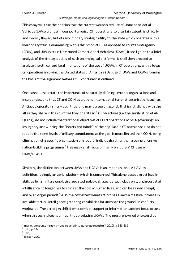 Drone warfare essay 06 picture