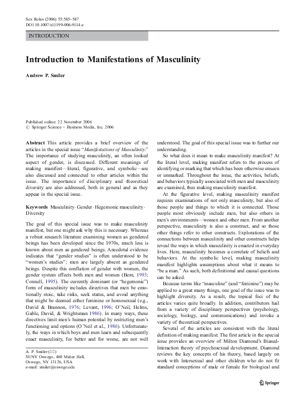 Essay on masculinity in society picture