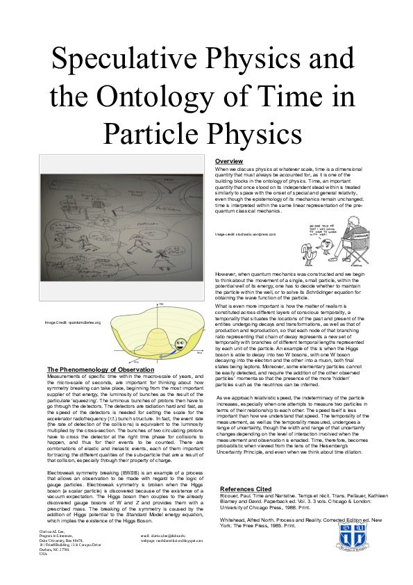 (PDF) Speculative Physics and the Ontology of Time in Particle Physics
