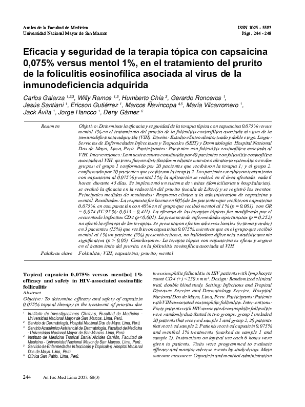 uso farmacol贸gico de la capsaicina