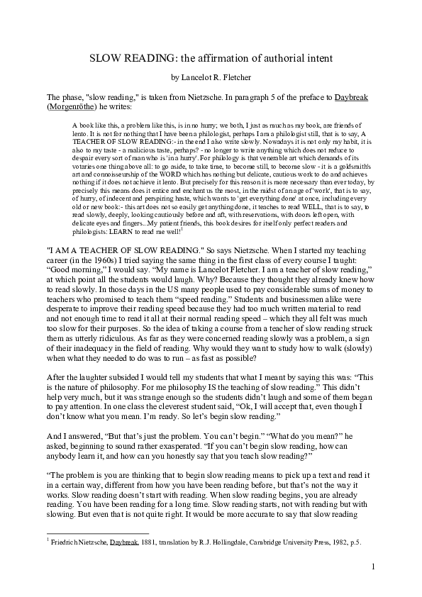 Authorial intent vs reader response image