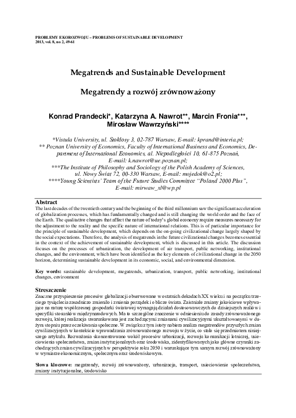 Trends and megatrends picture