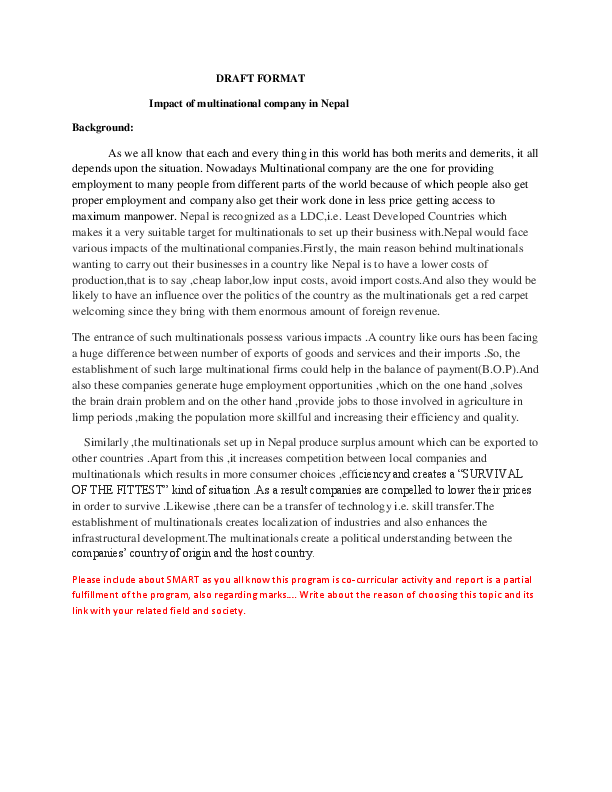doc-impact-of-multinational-companies-in-nepal