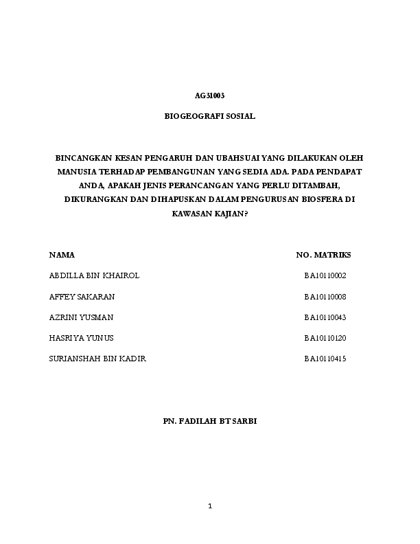 Pdf Analisis Kawasan Abdilla Khairol Academia Edu