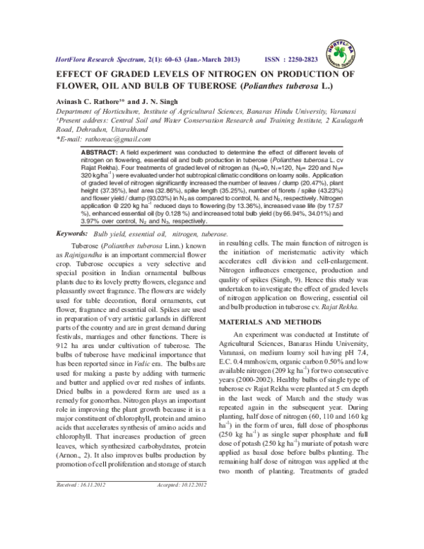 Research paper on tuberose image