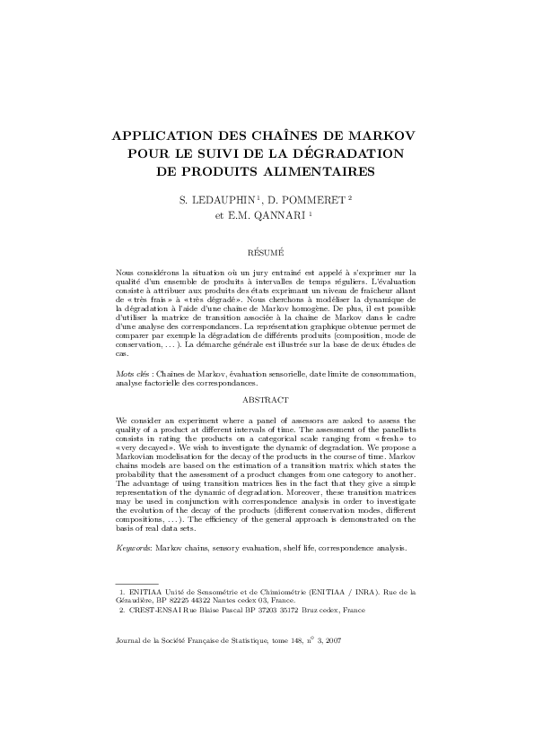 chaine opérations