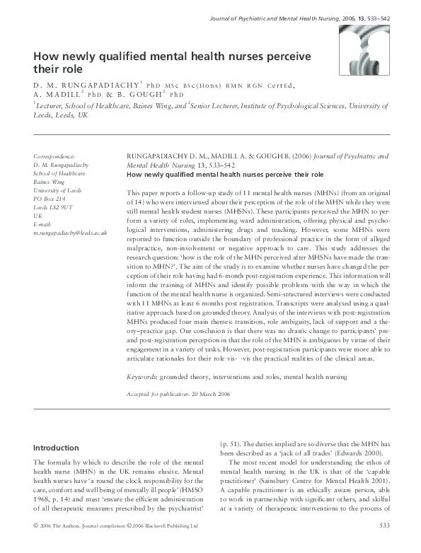(PDF) Dev Rungapadiachy (2004, PhD) The role of the mental health nurse ...