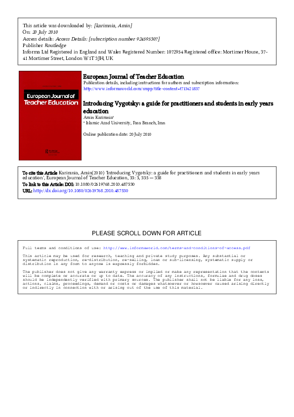 vygotsky 2010