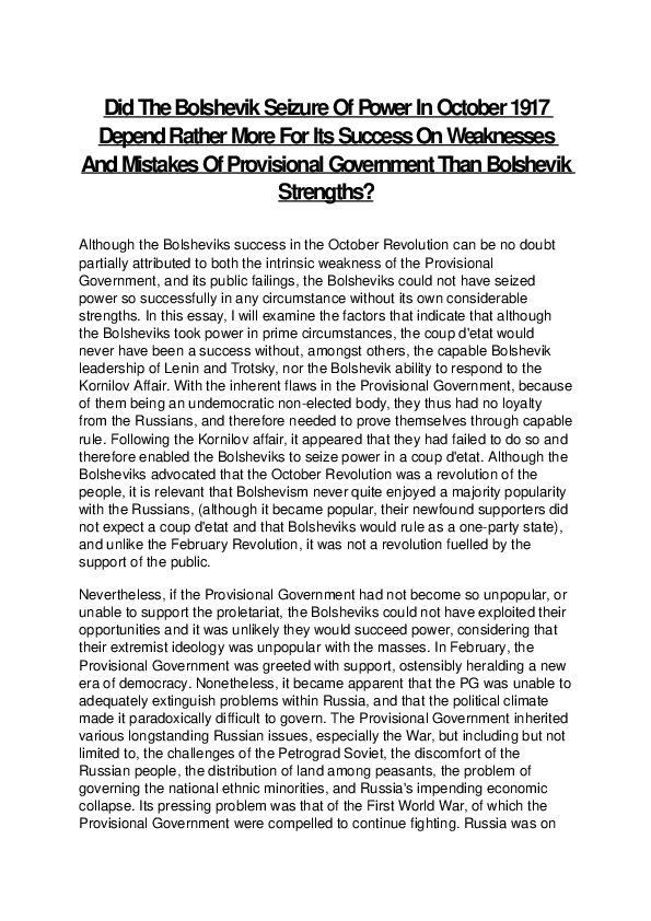 October revolution essay image