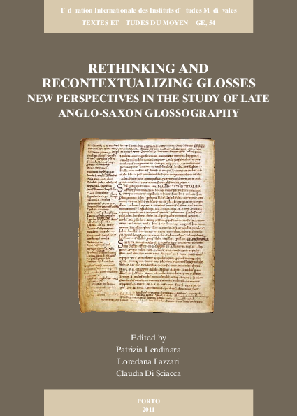 (PDF) Marginal Scholarship: Rethinking the Function of Latin Glosses in ...