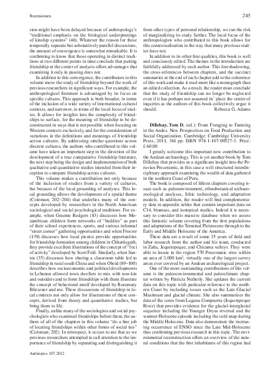  pdf dillehay tom d ed from foraging to farming in the andes new