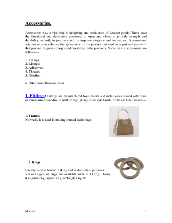 Accessories Used On Leather Products Tanvir Mahtab Academia Edu - Types Of Decorative Accessories Accessories Used On Leather Products Tanvir Mahtab Academia Edu - Types Of Decorative Accessories