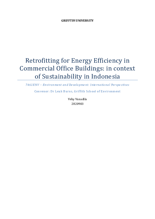 (PDF) Retrofitting for Energy Efficiency in Commercial Office Buildings ...