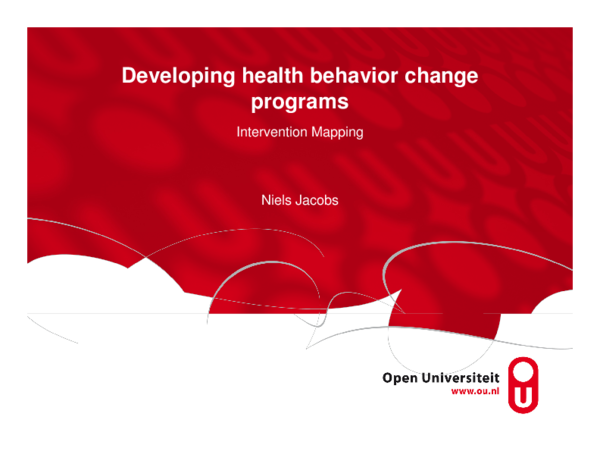 (PDF) Introduction to Intervention Mapping