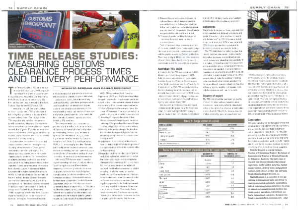(PDF) Time Release Studies: Measuring Customs Clearance Process Times ...