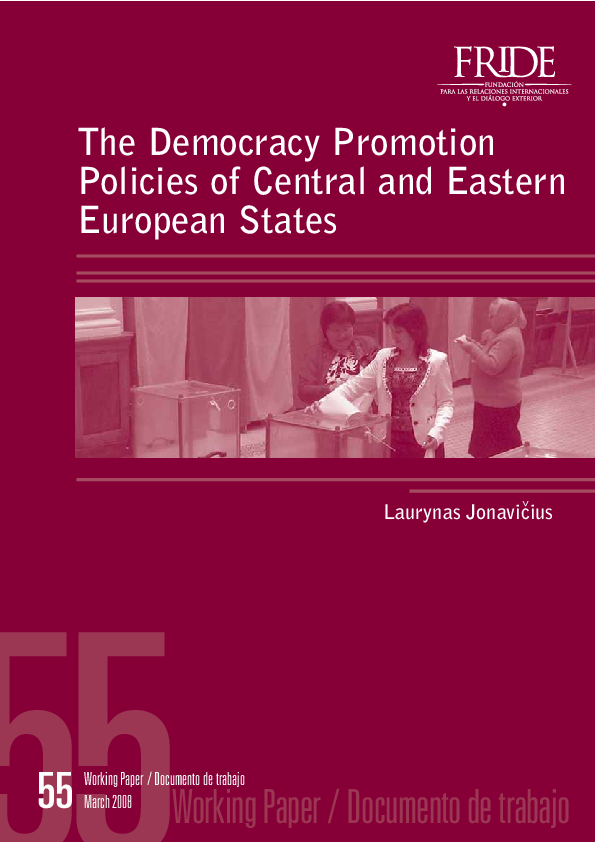 (PDF) The democracy promotion policies of Central and Eastern European ...