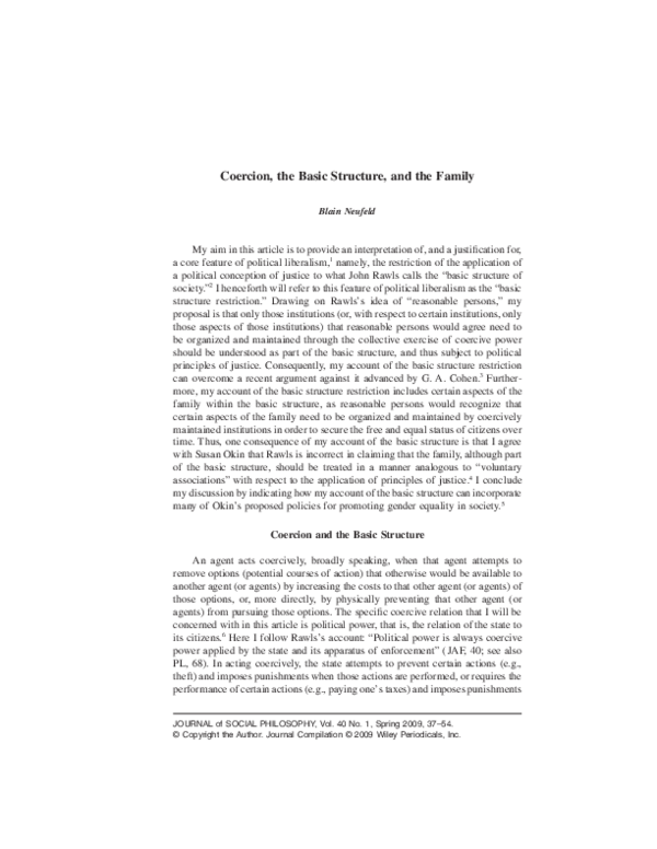 (PDF) Coercion, the Basic Structure, and the Family Blain Neufeld