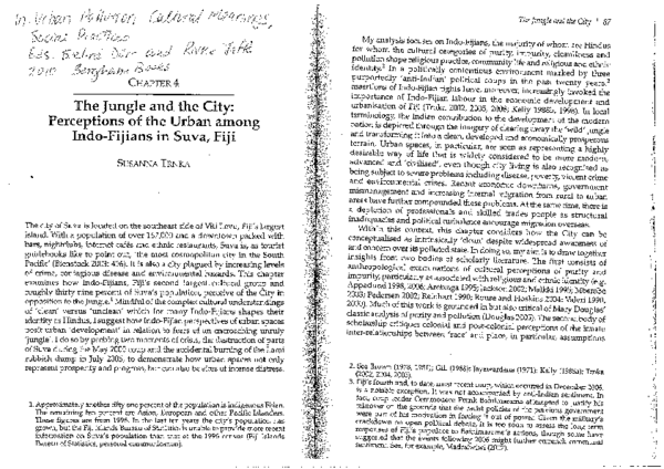 Pdf The Jungle And The City Perceptions Of The Urban Among Indo Fijians In Suva Fiji Susanna Trnka Academia Edu