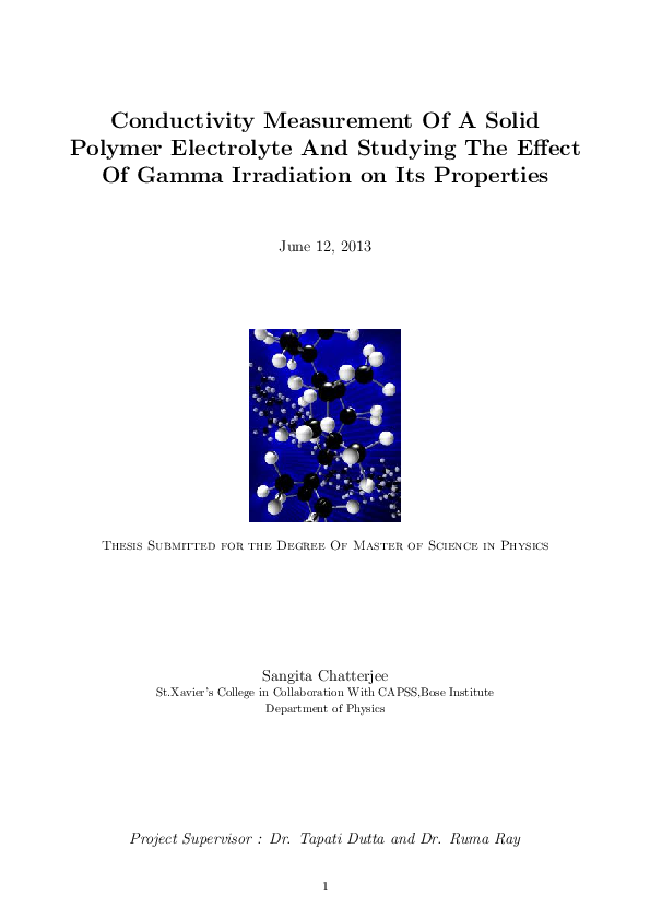 (PDF) Conductivity measurement of solid polymer electrolyte and Effects ...