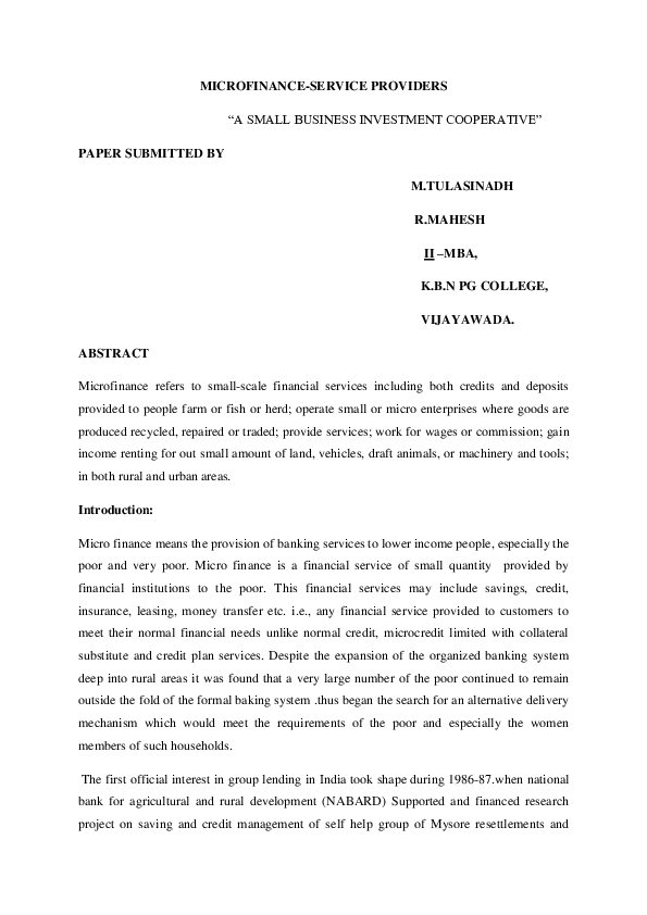 Microcredit essay 05 image