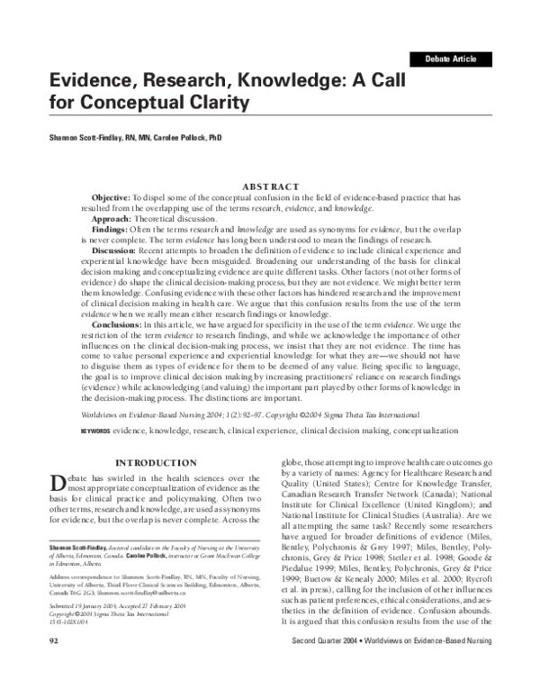 Example of clarity in research picture