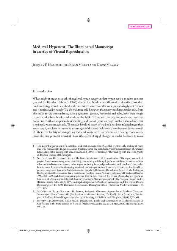 (PDF) Medieval Hypertext: The Illuminated Manuscript in an Age of ...